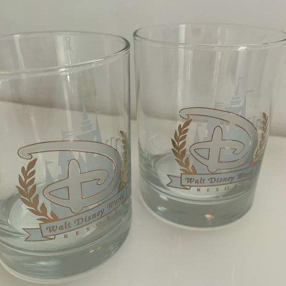 Walt Disney World Resort Bar Glassware Cups - Picture 3 of 6